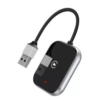 Автомобільний бездротовий адаптер Carplay/Android Auto Earldom ET-CP04 Black