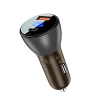 Автомобільний зарядний пристрій ACEFAST B6 metal Car charger 6A 63W Black