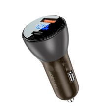 Автомобільний зарядний пристрій ACEFAST B6 metal Car charger 6A 63W Black