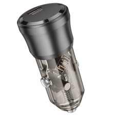 Автомобільний зарядний пристрій BOROFONE BZ24 Clever single port 3A 20W Transparent Black