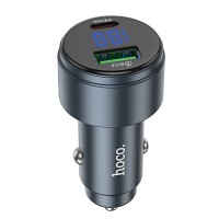 Автомобільний зарядний пристрій Hoco Z57B Glorious dual-port 3A 63W Transparent Grey