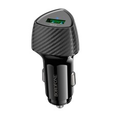 Автомобільний зарядний пристрій BOROFONE BZ31 Solid single-port 3A 18W Black