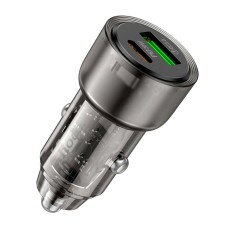 Автомобільний зарядний пристрій Hoco Z52 Spacious Car charger 3A 38W Transparent Black