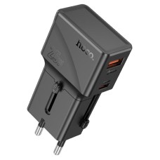 Мережевий зарядний пристрій Hoco AC24 Mini universal travel charger 25W Black