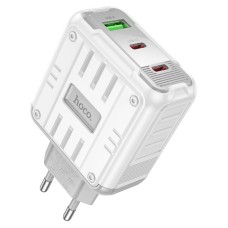 Мережевий зарядний пристрій HOCO C139A Rock charger 65W White