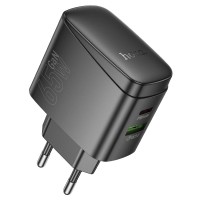 Мережевий зарядний пристрій HOCO CS63A Bright PD charger 65W Black