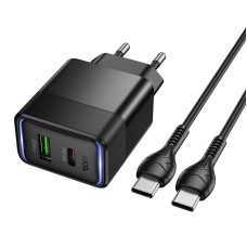 Мережевий зарядний пристрій HOCO CS112A Lounge charger Type-C cable 30W Black