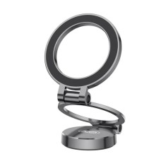 Автомобільний тримач XO C161 Apple magsafe magnetic tri-fold phone holder (with magnet ring) Black