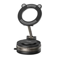 Автомобільний тримач XO C181 Cat Head Manual Suction Cup Swivel Stand Black