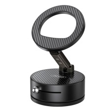 Автомобільний тримач XO C188 metal magsafe vacuum chuck manual latch magnetic holder (rotatable) Black