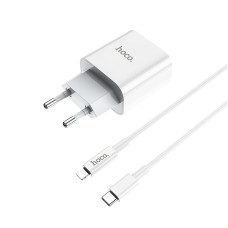 Мережевий зарядний пристрій HOCO C76A Speed source Lightning cable 18W White
