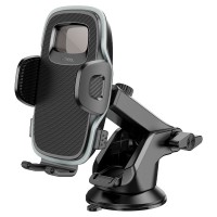 Автомобільний тримач Hoco H15 Fair push-type car holder (center console) Black