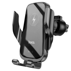 Автомобільний тримач із бездротовою зарядкою Hoco CA202 Enlightener infrared induction wireless 15W Black
