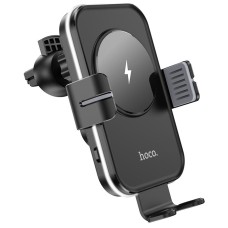 Автомобільний тримач із бездротовою зарядкою Hoco CA80 Buddy smart wireless charging 15W Black