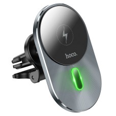 Автомобільний тримач із бездротовою зарядкою Hoco CA91 Magic magnetic wireless 15W Black