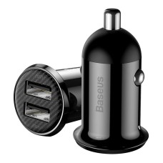 Автомобільний зарядний пристрій Baseus Grain Pro Car Charger 4.8A Black CCALLP-01