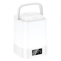 Нічний світильник HOCO HX15 Smart clock night light 7h White
