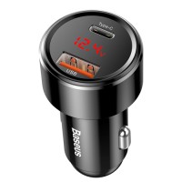 Автомобільний зарядний пристрій Baseus Magic Series PPS with digital display 45W Black CCMLC20C-01