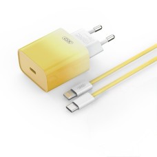 Мережевий зарядний пристрій XO CE18 cable Lightning 30W Yellow