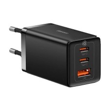Мережевий зарядний пристрій Baseus GaN5 Pro Fast Charger 2C+U Type-C cable 65W Black CCGP120201