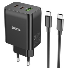 Мережевий зарядний пристрій HOCO N18 Phenomenon charger Type-C cable 65W Black