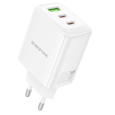 Мережевий зарядний пристрій Borofone BN32 Cargador GaN 65W White