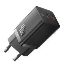 Мережевий зарядний пристрій Baseus GaN5 Pro Fast Charger C+C 40W Black CCGP180101