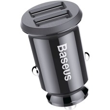 Автомобільний зарядний пристрій Baseus Grain Mini Dual USB Smart Car Charger 3.1A Black CCALL-ML01