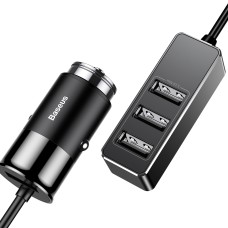 Автомобільний зарядний пристрій Baseus Enjoy Together Four Interfaces 5.5А Black CCTON-01