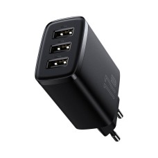 Мережевий зарядний пристрій Baseus Compact Charger 3U 17W EU Black CCXJ020101