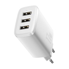 Мережевий зарядний пристрій Baseus Compact Charger 3U 17W EU White CCXJ020102