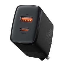 Мережевий зарядний пристрій Baseus Compact Quick Charger U+C 20W EU Black CCXJ-B01