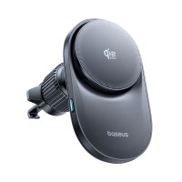 Автомобільний тримач із бездротовою зарядкою Baseus PrimeTrip VC2 Pro Magnetic Wireless Charging Car Mount Qi2.2 Black C0013N00