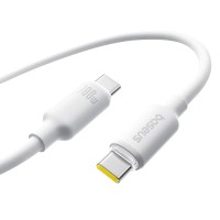Кабель Baseus Foamed Silicone Type-C to Type-C 100W 5A 2m White E0426705