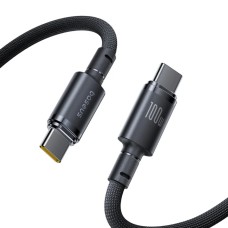Кабель Baseus New Braided Type-C to Type-C 100W 5A 1m Black E0426W00