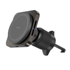 Автомобільний тримач із бездротовою зарядкою Wiwu CH-318 Magneto Wireless Charger 15W Black