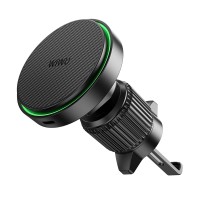 Автомобільний тримач із бездротовою зарядкою Wiwu CH-325 Warriors Magnetic Car Wireless Black