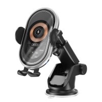 Автомобільний тримач із бездротовою зарядкою XO WX038 Car wireless charging holder 15W Black