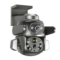 Камера відеоспостереження XO CR04 Robot Pixel Dual 400W Black