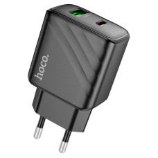 Мережевий зарядний пристрій HOCO CS23A Sunlight dual-port charger 30W Black