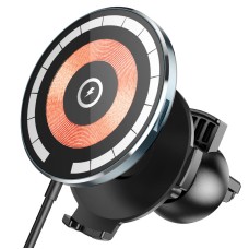 Автомобільний тримач із бездротовою зарядкою Hoco CW42 Discovery Edition multipurpose magnetic Black