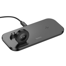 Беспровідний зарядний пристрій HOCO CW65 North 3-in-1 Wireless Fast Charger 15W Black