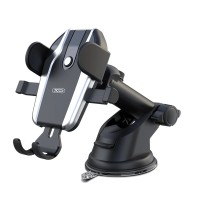 Автомобільний тримач XO C77 Car holder with sucker plate Black