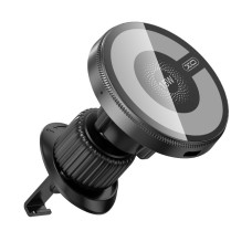 Автомобільний тримач із бездротовою зарядкою XO CX025 Magnetic Car Air Vent Wireless Charger 15W Black