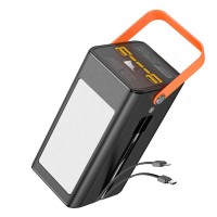 Повербанк портативний акумулятор Power bank Hoco DB49 Action fully 100 000mAh 22.5W Black
