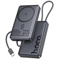 Повербанк портативний акумулятор Power bank Hoco Q44 MagSafe Origen dual magnetic PD 20W 10000 mAh Grey