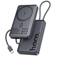Повербанк портативний акумулятор Power bank Hoco Q44 MagSafe Origen dual magnetic PD 20W 10000 mAh Grey