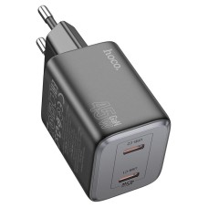 Мережевий зарядний пристрій Hoco N42 Elogiado dual-port charger 45W Black