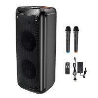 Портативна колонка Bluetooth HOCO DS53 Flame light BT speaker 120W black