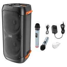 Портативна колонка система караоке Bluetooth Hoco BS53 з 2-ма мікрофонами 40W Black